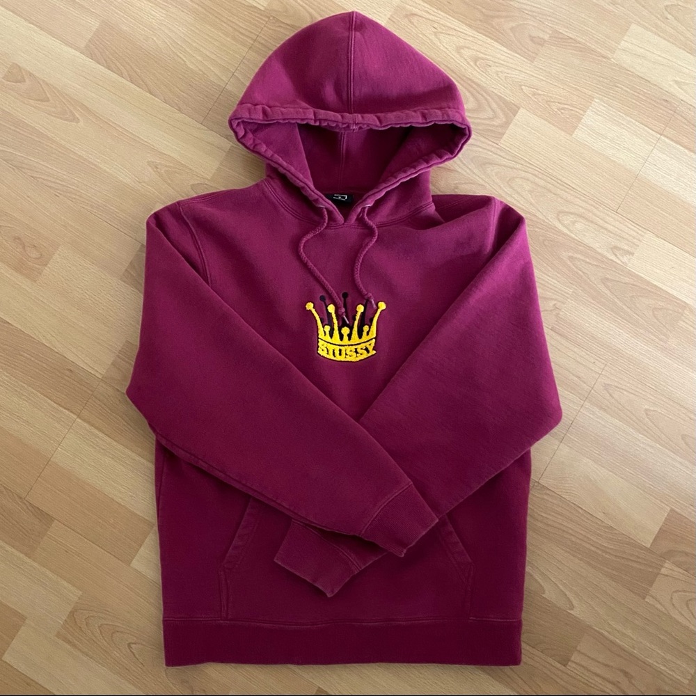 Stussy crown hoodie mens medium